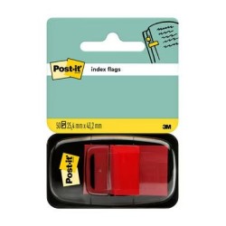 Dispensador Post-it Index com 50 Marcadores Reposicionáveis ​​25,4 x 43,2mm - Adesão Firme - Para Marcar, Apontar ou Destacar