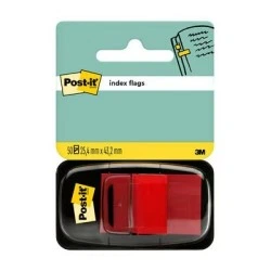 Post-it Index Dispenser with 50 Repositionable Markers 25,4 x 43,2mm - Firm Adhesion - To Mark, Point Out or Highlight