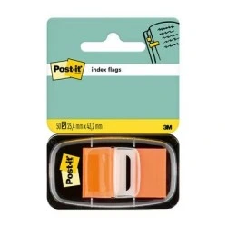 Post-it Index Dispenser with 50 Repositionable Markers 25,4 x 43,2mm - Firm Adhesion - To Mark, Point Out or Highlight