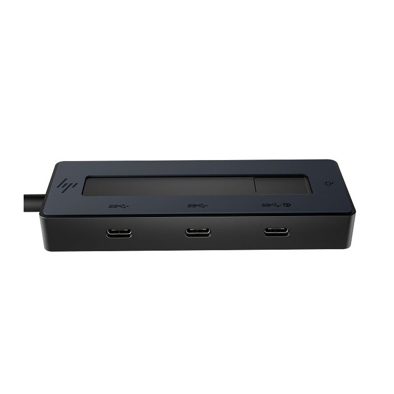 HP 4K USB‑C Multiport Hub - 4 USB‑C 10Gbps Ports - Power Delivery 65W - 4K Video Output via DisplayPort Alt Mode - Compact