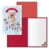 Dohe Squirrel Pack of 6 Christmas Greeting Cards with Envelope - Size Closed 11,5x17cm, Open 23x17cm - Offset Paper - Printed