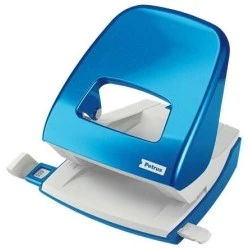 Perforatrice Petrus 62 WOW - Jusqu'à 30 feuilles - Repères de format - Poinçons 5,5 mm - Couleur Bleu