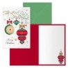 Dohe Cascabel Pacote de 6 Cartões de Natal com Envelope - Tamanho Fechado 11,5x17cm, Aberto 23x17cm - Papel Offset - Impresso