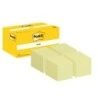Pacote Post-It de 12 Blocos de 100 Notas Autoadesivas Reposicionáveis ​​38x51mm - Formato Retangular - Cor Amarelo Claro