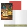 Dohe Coro Pack de 6 Tarjetas de Felicitacion Navideña con Sobre - Tamaño Cerrada 11.5x17cm, Abierta 23x17cm - Papel Offset