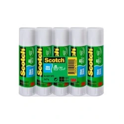 Scotch Pacote de 5 Bastões de Cola Adesiva Sólida - 21g por Unidade - Cor Transparente