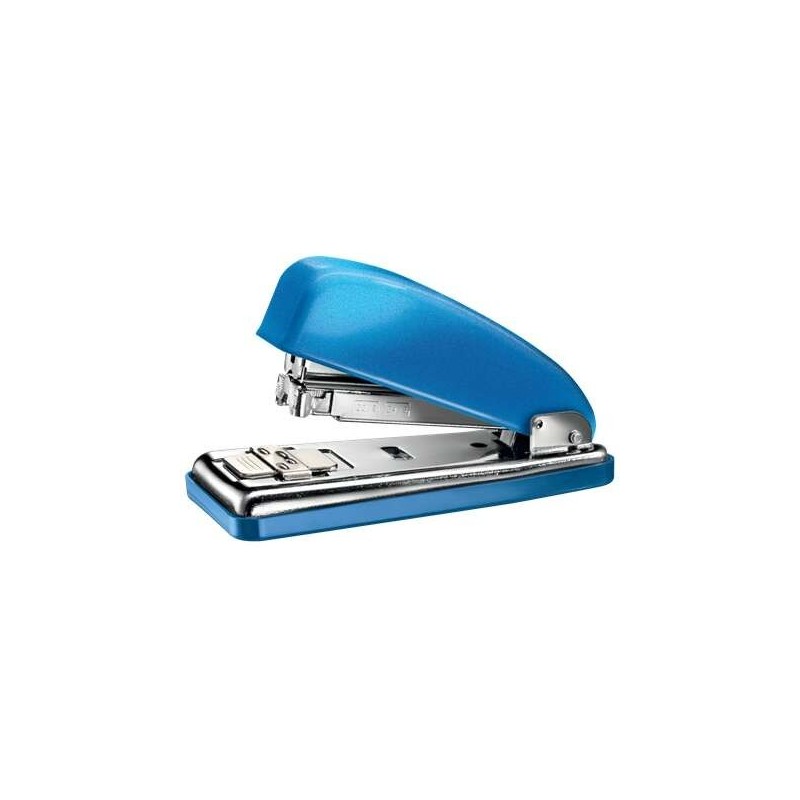 Petrus 226 WOW Grapadora Metalica + Caja de 200 Grapas - Hasta 30 Hojas - Grapado Cerrado, Abierto y Clavado - Color Azul