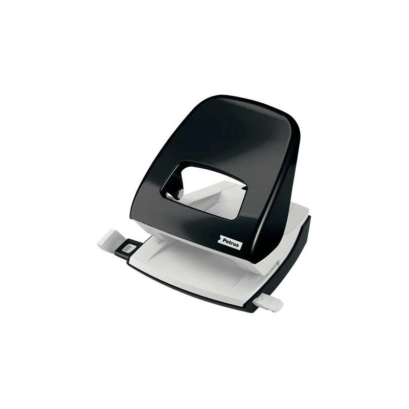 Petrus 62 WOW Furador de 2 furos - Até 30 folhas - Esvaziamento fácil - Formato A4, A5, A6, Folio, US-Quart, 8 x 8 x 8 cm