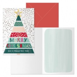 Dohe Natale Pack de 6 Tarjetas de Felicitacion Navideña con Sobre - Tamaño Cerrada 11.5x17cm, Abierta 23x17cm - Papel Offset
