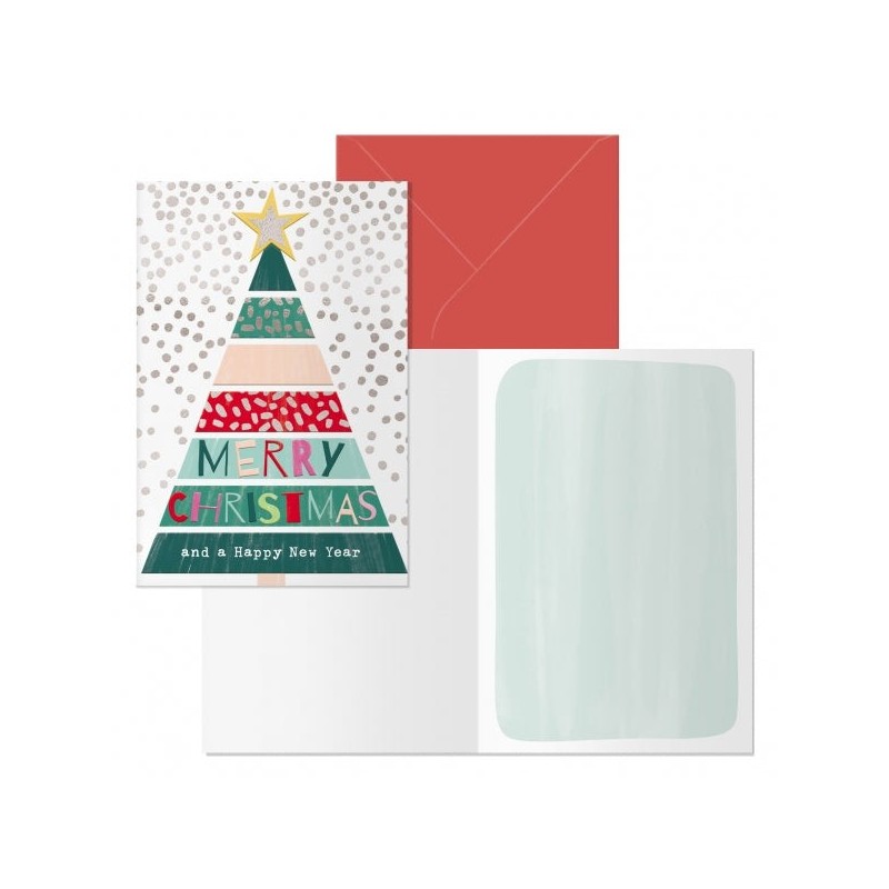 Dohe Natale Pacote de 6 Cartões de Natal com Envelope - Tamanho Fechado 11,5x17cm, Aberto 23x17cm - Papel Offset - Impresso em