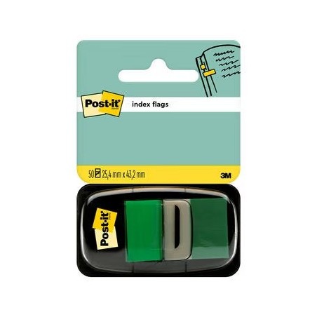 Post-it Index Dispenser with 50 Repositionable Markers 25,4 x 43,2mm - Firm Adhesion - To Mark, Point Out or Highlight