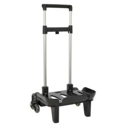 Safta Backpack Cart - Triple Wheel System - Resistant Material - 320x235x880mm - Color Black