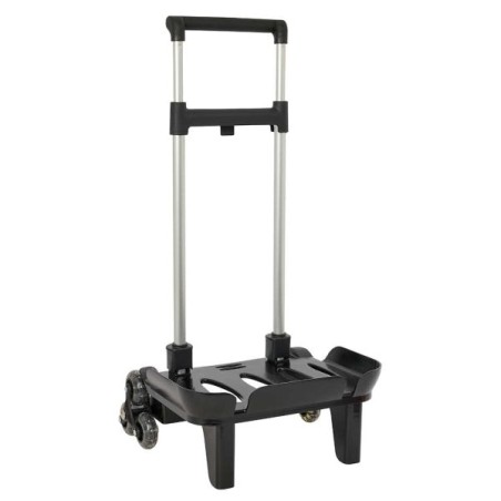 Safta Backpack Cart - Triple Wheel System - Resistant Material - 320x235x880mm - Color Black