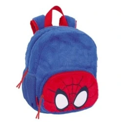Mochila de pelúcia Safta Spidey - Cartão de identificação - Alças de mão - 6L - Material de pelúcia - Fácil de transportar