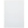 Pardo Pack de 100 Pochettes Transparentes A4 Multi-trous 90 Microns - Finition Cristal - Renfort Blanc