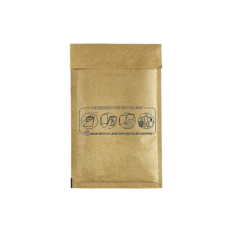 Fellowes Bankers Box Pack de 100 Bolsas de Burbujas Acolchada - Medida 120x210mm - Burbujas Internas para Amortiguacion - Ideal