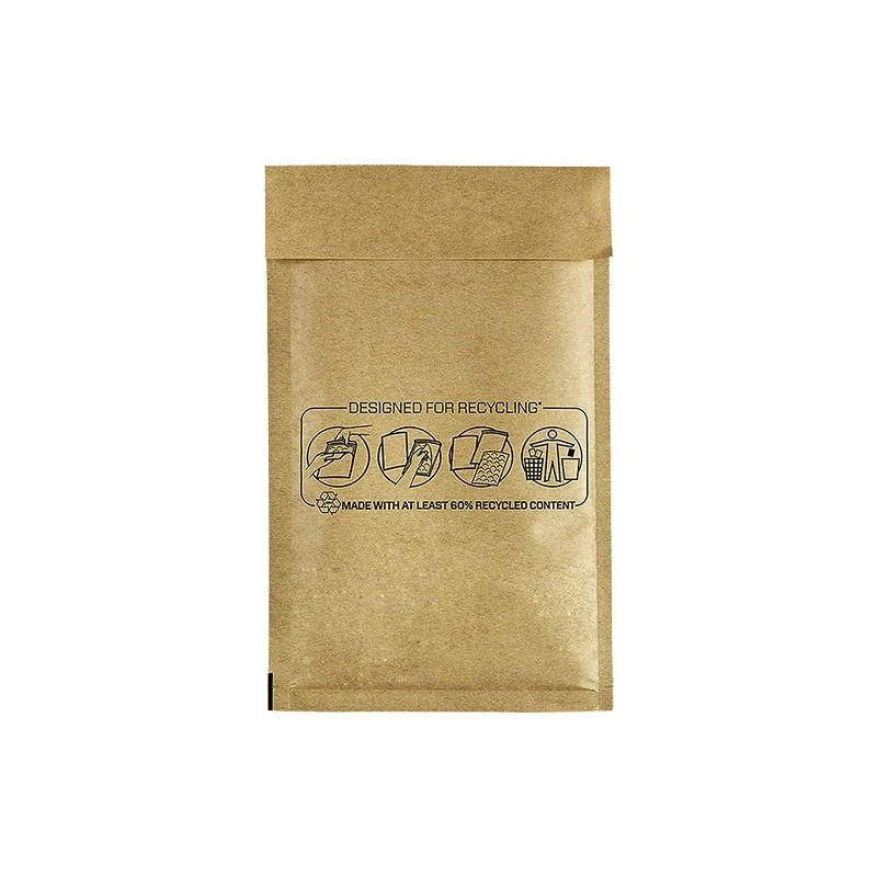 Fellowes Bankers Box Pack de 100 Sacs à bulles rembourrés - Mesure 120x210mm - Bulles internes pour amortir - Idéal pour les