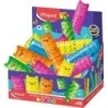 Maped Kawaii Expositor con 48 Mini Marcadores Fluorescentes Neon - Divertidos Diseños Kawaii - Trazo de 1 a 5mm - Ideal para