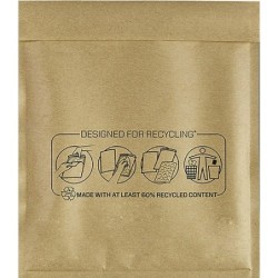 Fellowes Bankers Box Pack de 100 Bolsas de Burbujas Acolchadas - Medidas Internas 220x260mm - Burbujas Internas para