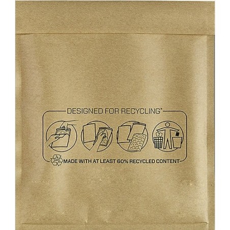 Fellowes Bankers Box Pack de 100 Bolsas de Burbujas Acolchadas - Medidas Internas 220x260mm - Burbujas Internas para