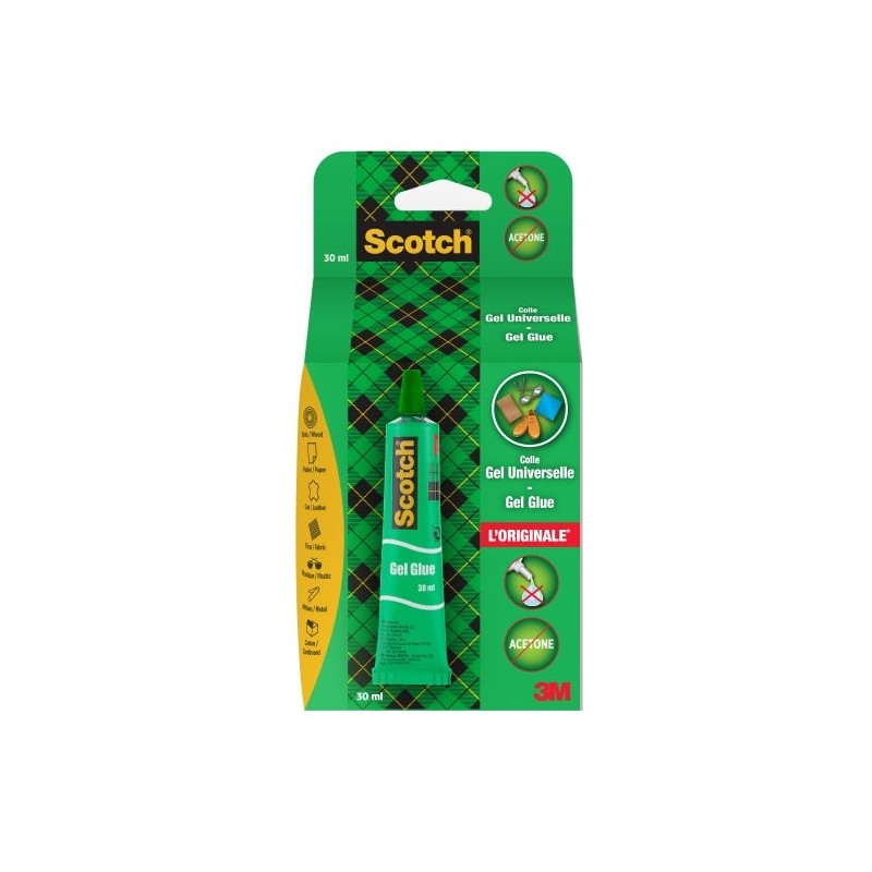 Scotch Tubo de Pegamento en Gel 30ml - Secado Rapido - Aplicacion Sencilla y Efectiva - Transparente