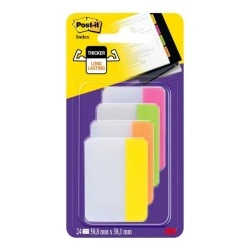 Post-It Index Dispenser with 66 Repositionable Markers - Rectangular Shape - Assorted Colors