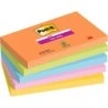 Post-It Super Sticky Pack de 5 Blocos de 90 Notas Autoadesivas Reposicionáveis ​​- Formato Retangular - 127x76mm - Cores