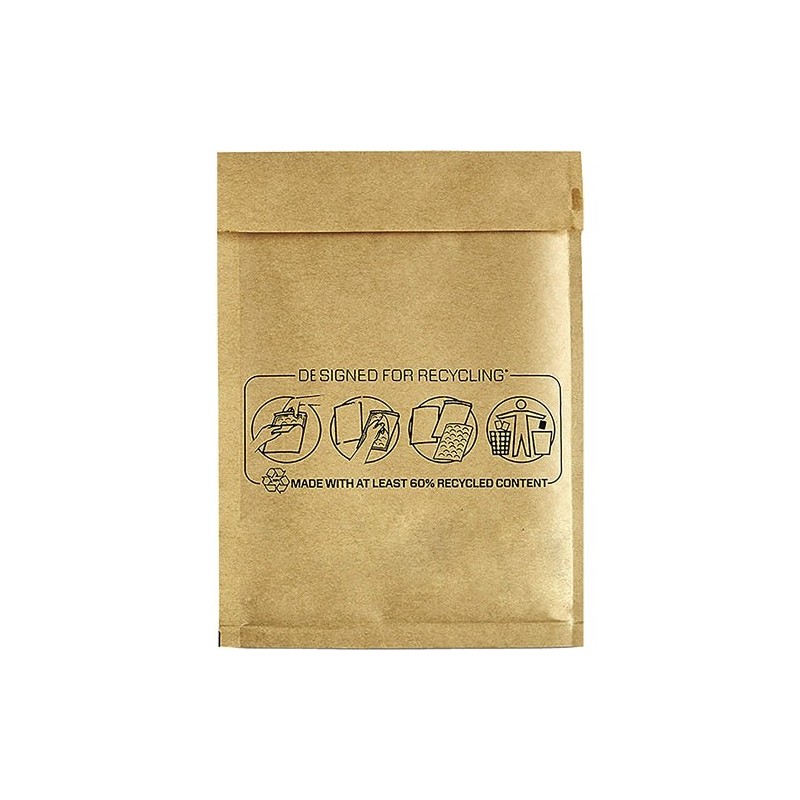 Fellowes Bankers Box Pack de 100 Sacs à Bulles Rembourrés 15x21cm - Bulles Internes pour Amorti - Bande Autocollante pour