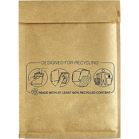 Fellowes Bankers Box Pack of 100 Padded Bubble Bags 15x21cm - Internal Bubbles for Cushioning - Self-Adhesive Strip for Closing