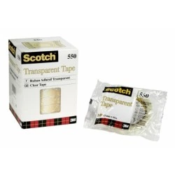 Scotch 550 Pack de 10 Cintas Adhesivas 15mm x 66m - Transparente
