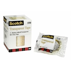 Scotch 550 Pack de 10 Cintas Adhesivas 15mm x 66m - Transparente