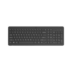 HP 225 Teclado Inalambrico 2.4GHz - 12 Atajos Fn Integrados - Indicadores LED Bloq Num, Bloq Mayus y Bateria - Autonomia hasta