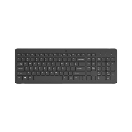 Teclado sem fio HP 225 2,4 GHz - 12 atalhos Fn integrados - Indicadores LED Num Lock, Caps Lock e bateria - Autonomia de até 16