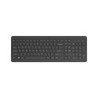 HP 225 Teclado Inalambrico 2.4GHz - 12 Atajos Fn Integrados - Indicadores LED Bloq Num, Bloq Mayus y Bateria - Autonomia hasta