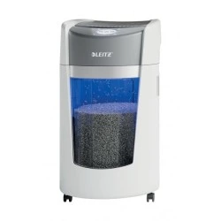 Leitz IQ OptiMax Office Destructora de Papel Manual DIN P5 - Destruye hasta 10 Hojas - Tiempo de Funcionamiento Continuo 120m