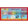 Stabilo Woody 3 en 1 Pack de 18 Lapices de Colores + Sacapuntas + Pincel Nº 8 - Lapiz de Color, Cera y Acuarela, Todo en Uno