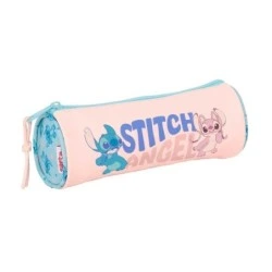 Safta Stitch Ohana Carrying Case - Easy Open Handle - 1L - 200x70x70mm - Pastel Pink Color