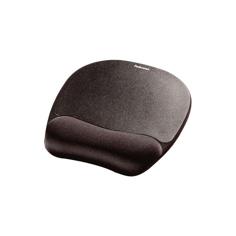 Fellowes Alfombrilla con Reposamuñecas Espuma Memory Foam - Confort Excepcional - Color Negro