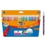Bic Kids Couleur Pack de 24 Feutres - Pointe Moyenne - Lavable - Couleurs Assorties