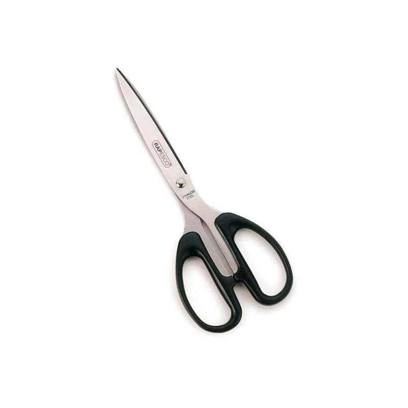 Tesoura Rapesco Essential de Aço Inoxidável 21cm - Cabos Ergonômicos - Adequado para Destros e Canhotos - Cor Preta