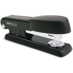 Agrafeuse de bureau en métal Rapesco Bowfin - Jusqu'à 25 feuilles - Agrafes 26/6, 24/6 - Agrafage fermé et ouvert - Couleur