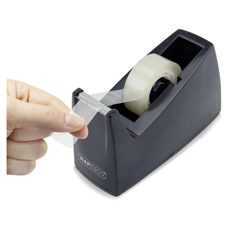 Rapesco Portarollos para Cinta Adhesiva 19mmx33m - Base de Goma Antideslizante - Cinta no Incluida