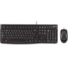 Logitech MK120 Pack USB Keyboard + Mouse 1000dpi 3 Buttons - Ambidextrous Use - Black Color
