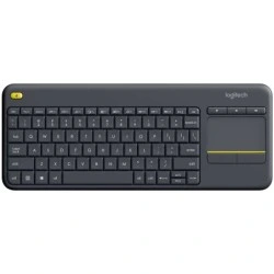 Pavé tactile clavier sans fil Logitech K400 Plus - PC, TV - Noir