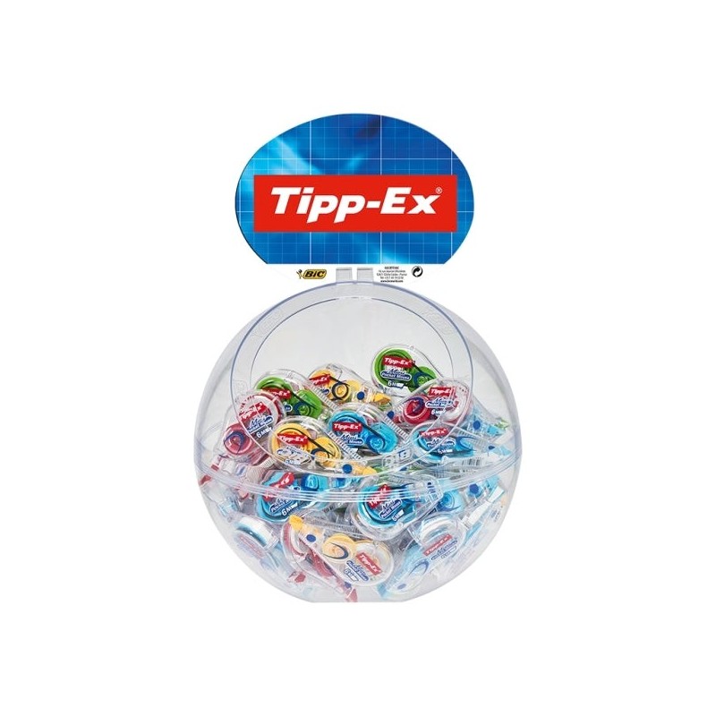 Tipp-Ex Mini Pocket Mouse Fashion Expositor con 40 Cintas Correctoras 5mm x 6m - Resistente - Escritura Instantanea