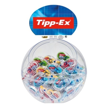 Tipp-Ex Mini Pocket Mouse Fashion Expositor com 40 Fitas Corretoras 5mm x 6m - Resistente - Escrita Instantânea