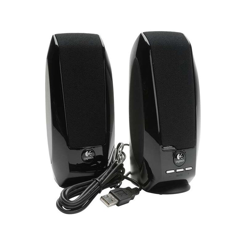 Logitech S150 Altavoces USB 2.0 1.2W - Cable de 1.20m - Color Negro