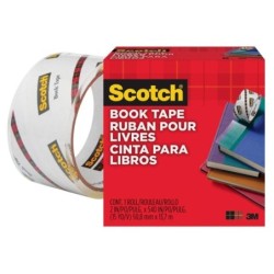 Scotch Book Repair Tape - 50.8mm x 13.7m - Clear