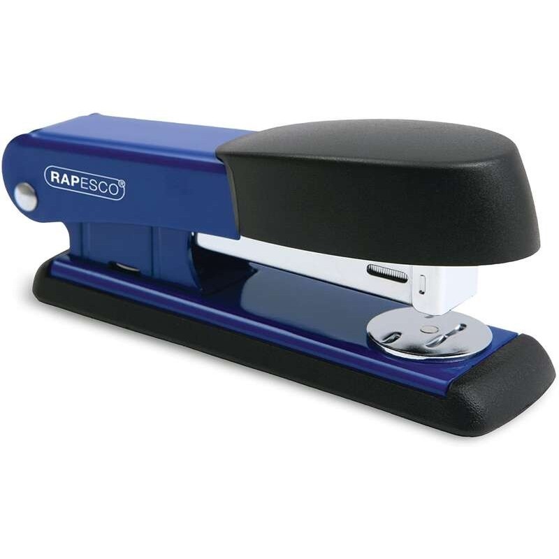 Rapesco Bowfin Grapadora Metalica de Sobremesa - Hasta 25 Hojas - Grapas 26/6, 24/6 - Grapado Cerrado y Abierto - Color