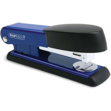 Rapesco Bowfin Grapadora Metalica de Sobremesa - Hasta 25 Hojas - Grapas 26/6, 24/6 - Grapado Cerrado y Abierto - Color